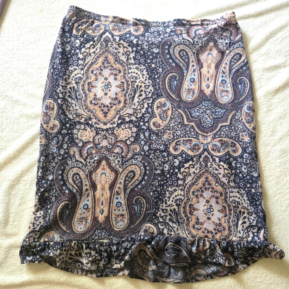 Hair Spray Boho Skirt, waist=14.5"-16"